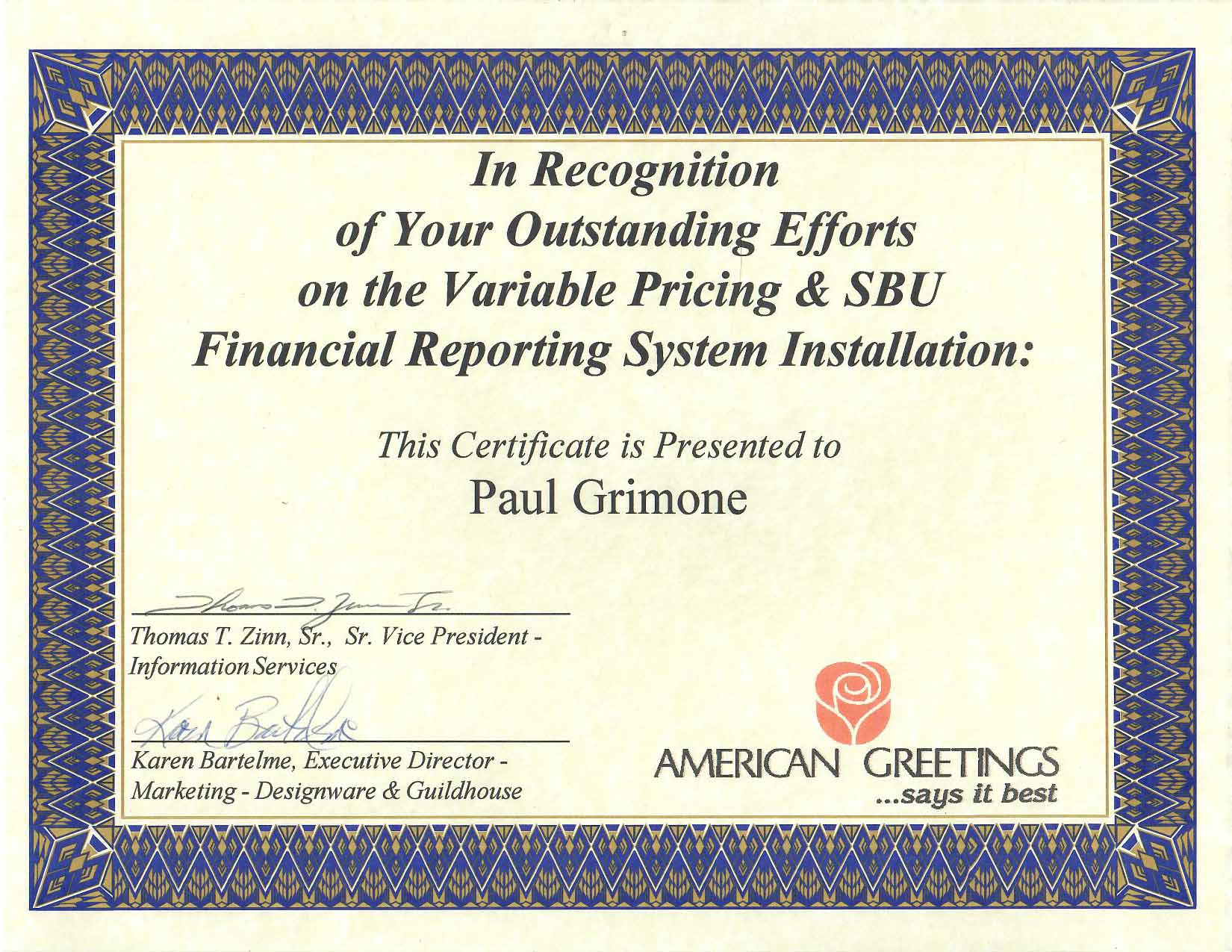 AG Financial Reporting System