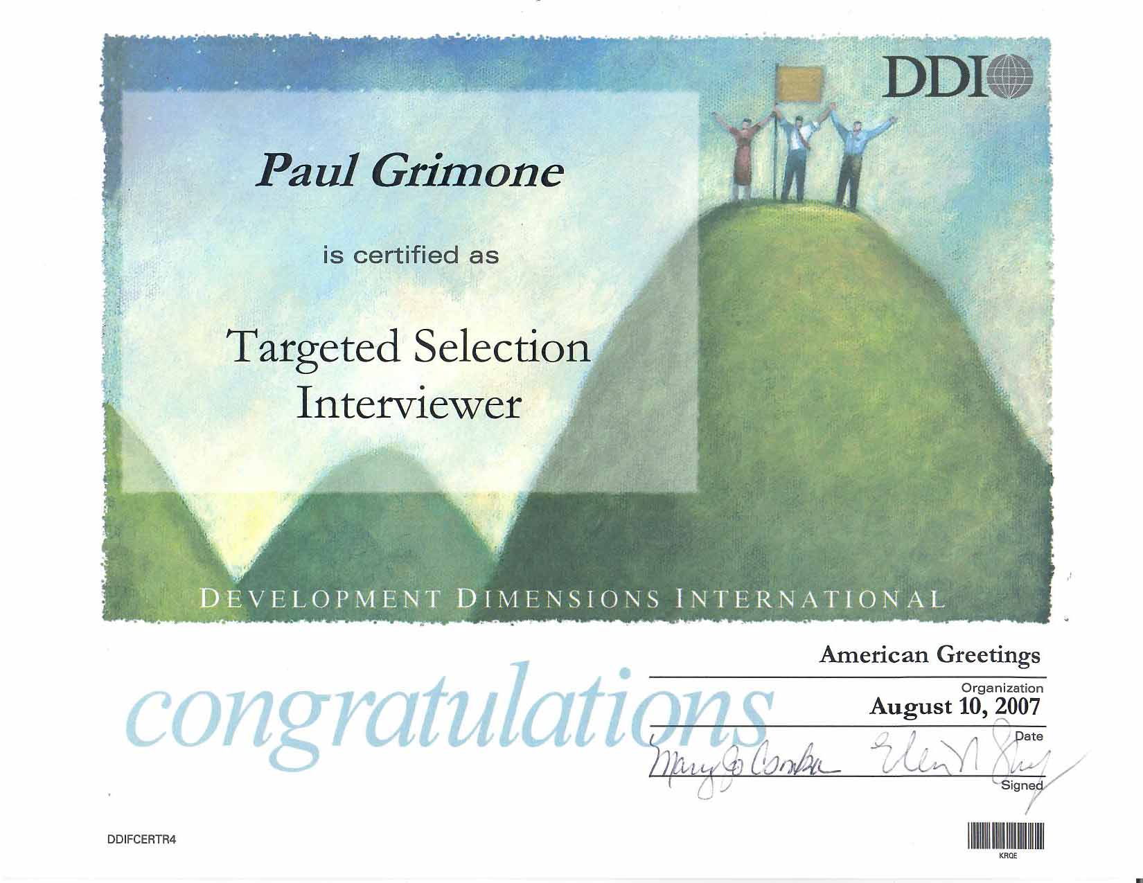 Targeted Selection Interviewer