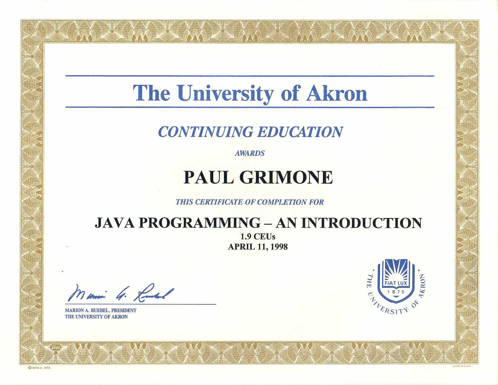 Introduction to Java