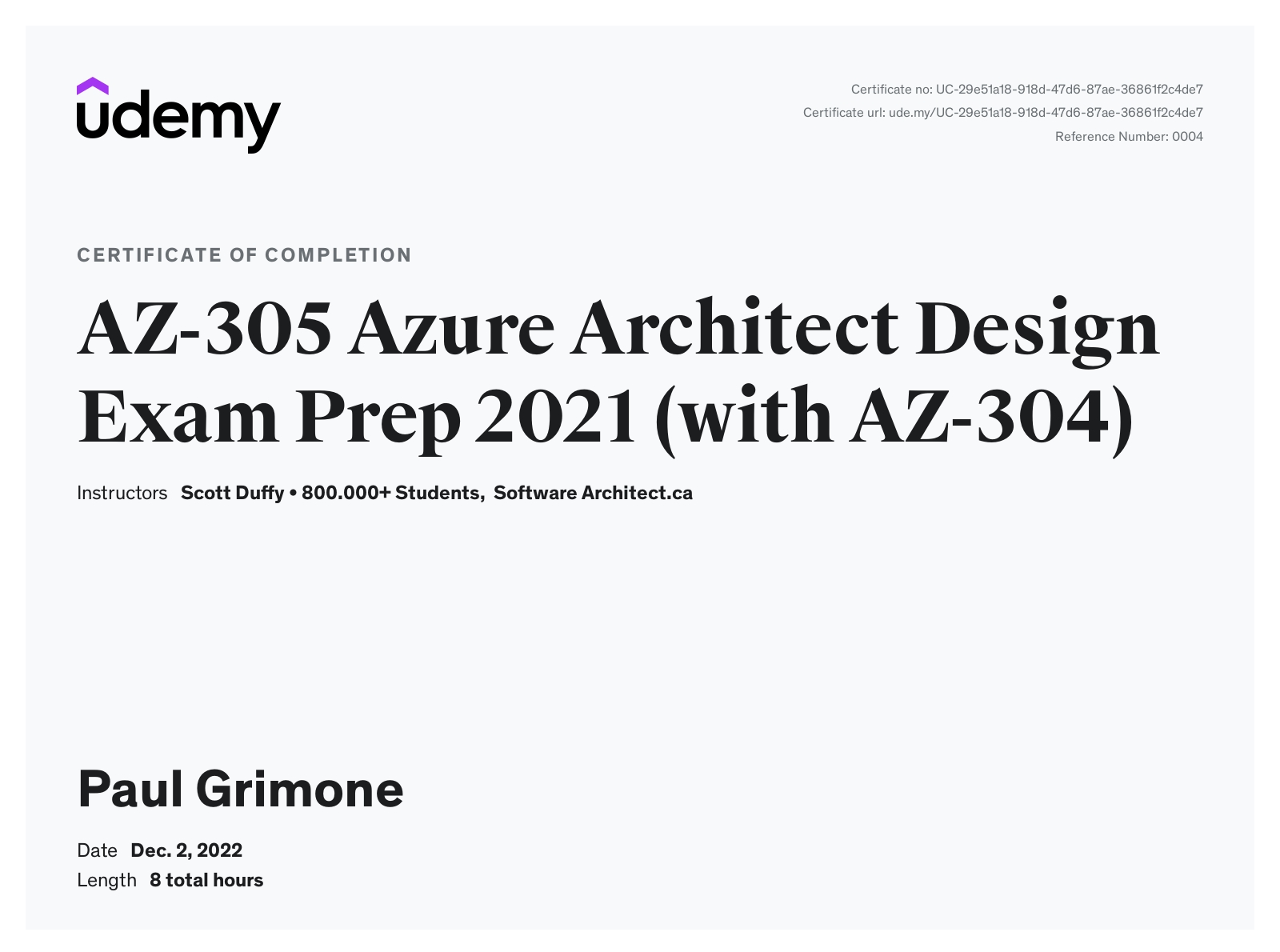 Azure Architect Design, AZ-305 Exam Prep