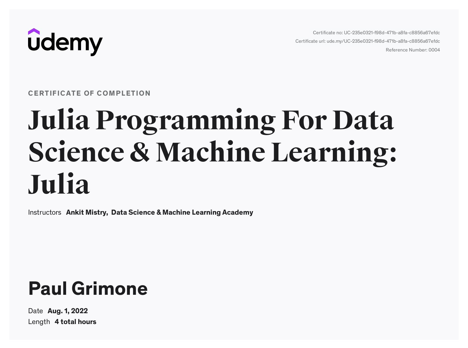 Julia DataScience and Machine Learning